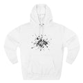 Splatter Star Hoodie — Minimal Black Ink Graphic Pullover