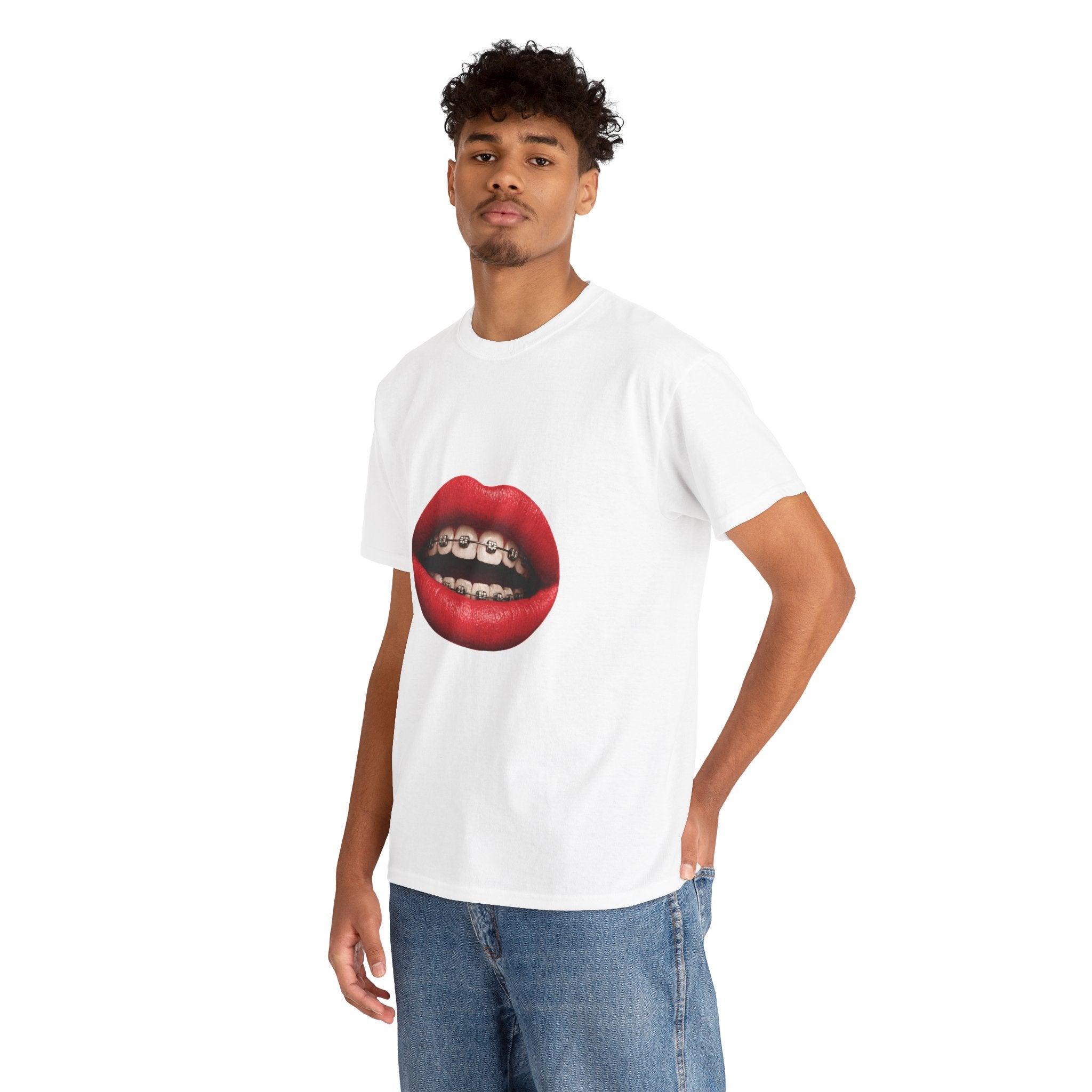 Red smile tee