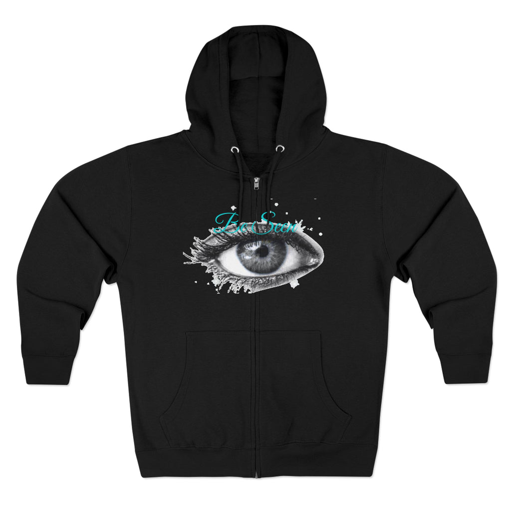 Eye Graphic Zip Hoodie — 'I See You' Artistic Surreal Eye Design