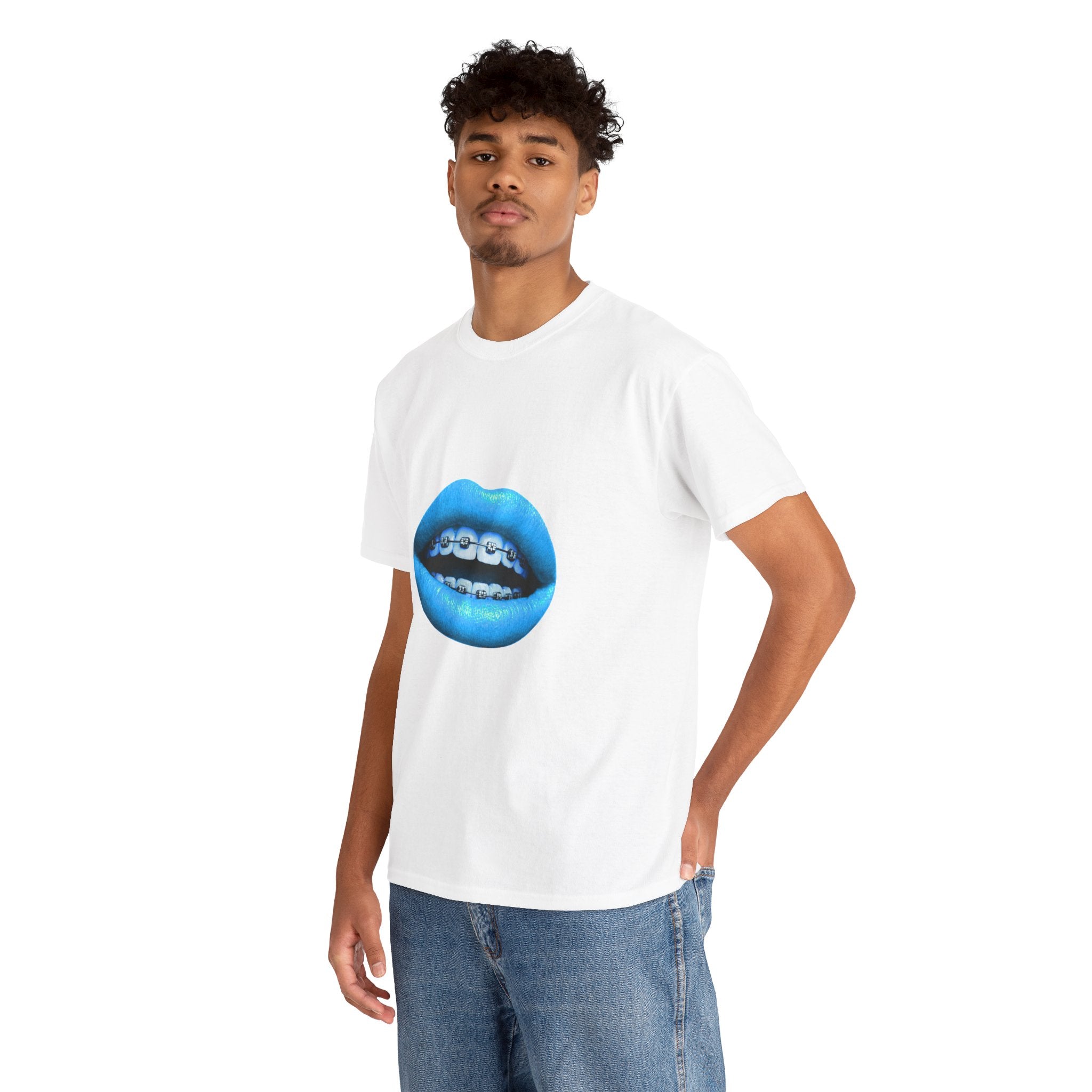 blue smile tee