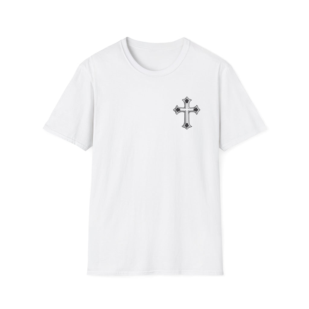 Small  Cross T-Shirt — Minimal Christian Chest Graphic Tee