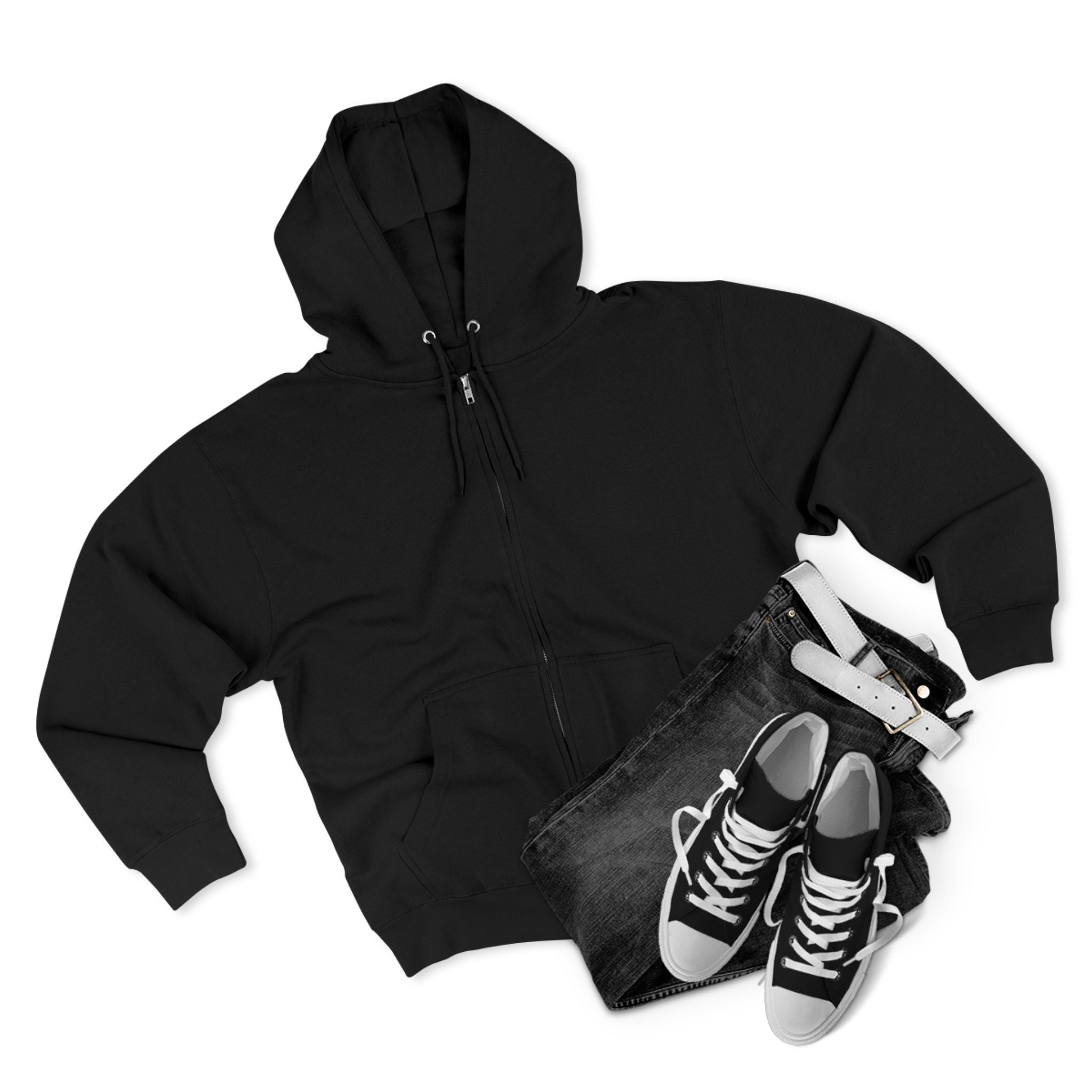 Plain White, Black, and Navy Zip Hoodie